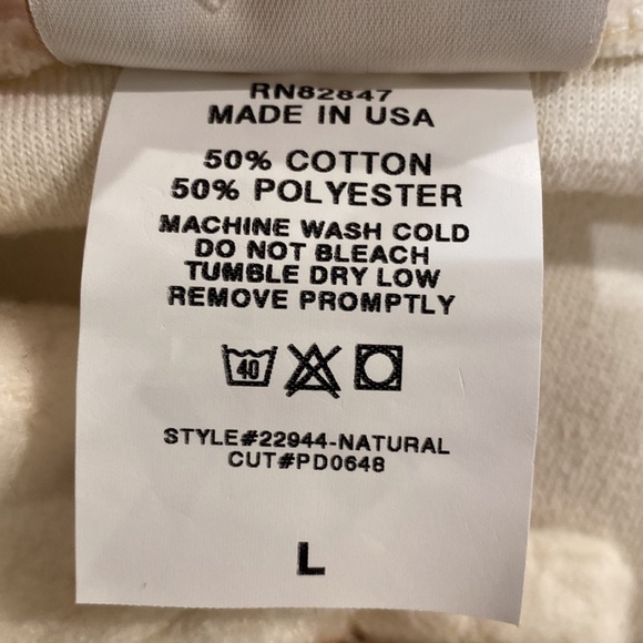 NWT Vintage womens L fleece shacket graphic button front bird nest made in USA - Picture 9 of 9